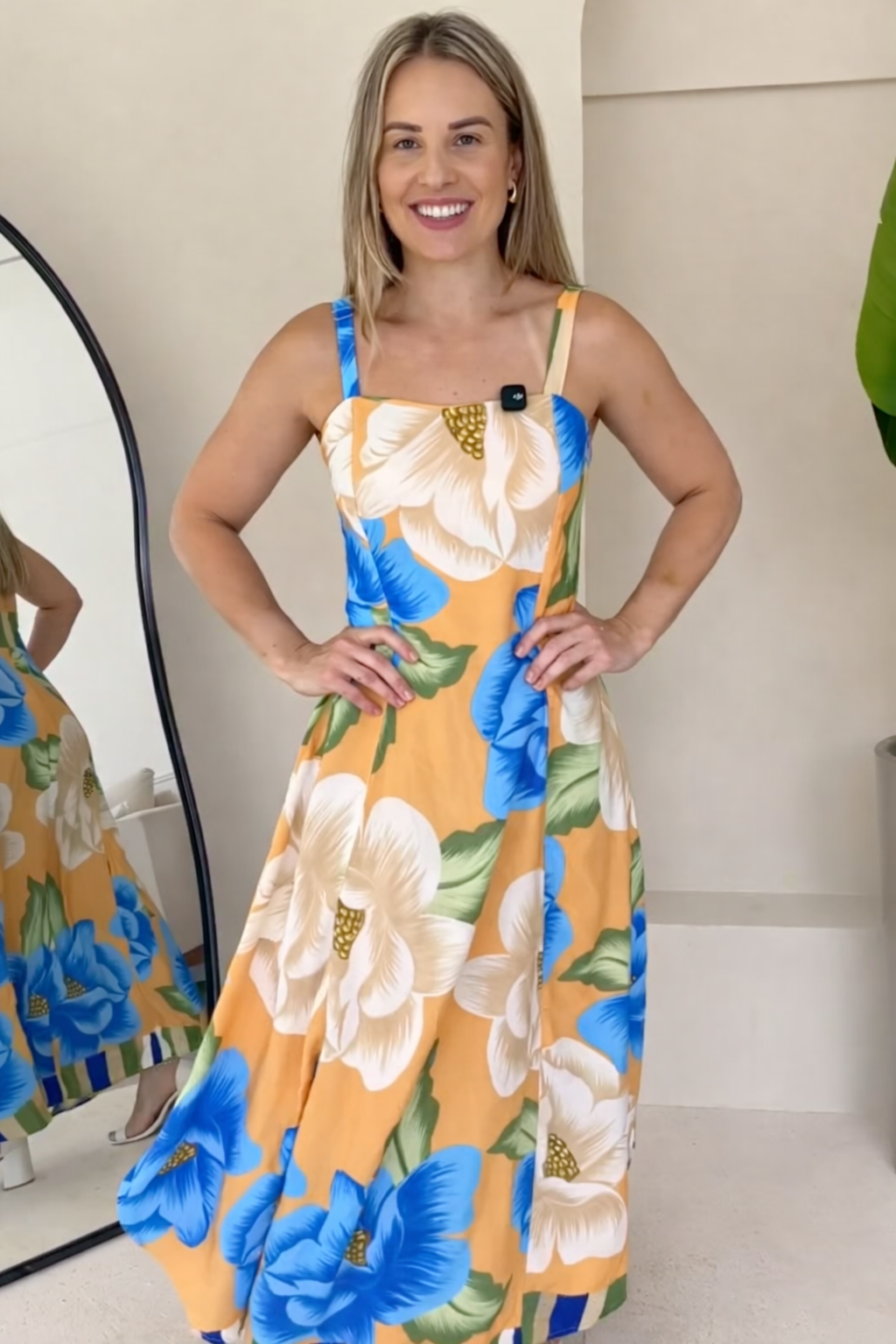 Vestido Nina Floral Laranja